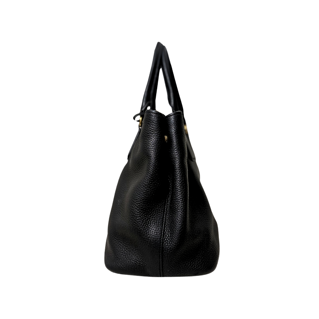 Vitello Daino Tote Bag Gold Hardware