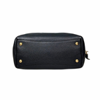 Bauletto Bag Vitello Black Daino Leather Gold Hardware