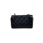 Vanity Case Pearl Crush Lambskin Leather Gold Hardware Microchip