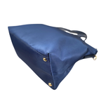 Tessuto Nylon Bag Blue Gold Hardware