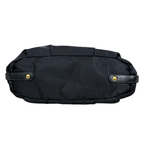 Tessuto Nylon Gauffre Satchel Black Gold Hardware