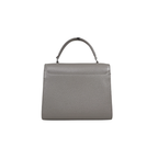 Cassandra Top Handle Bag Grey Silver Hardware