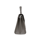 Cassandra Top Handle Bag Grey Silver Hardware