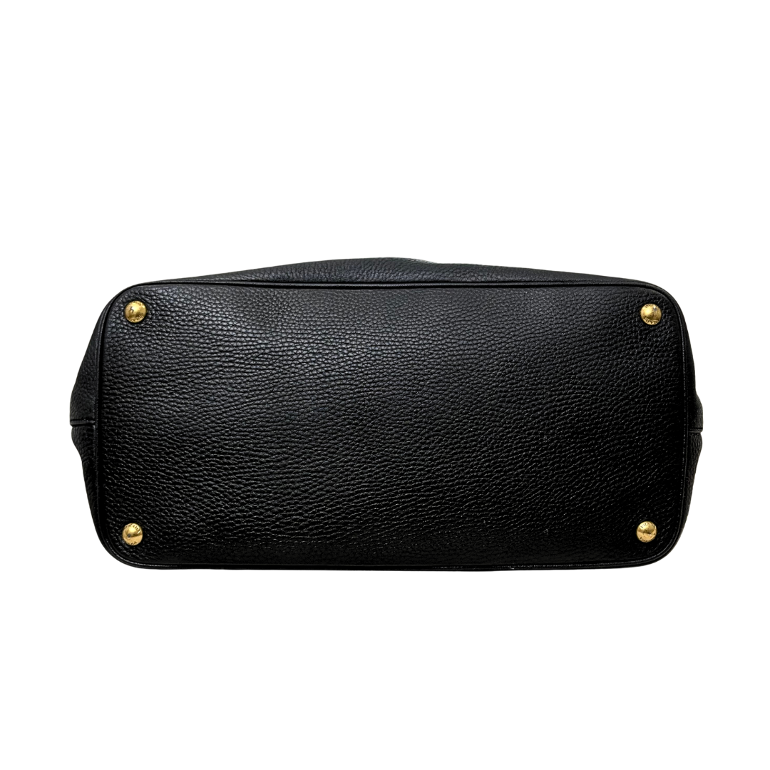 Vitello Daino Tote Bag Gold Hardware
