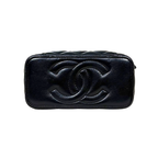Vanity Case Pearl Crush Lambskin Leather Gold Hardware Microchip