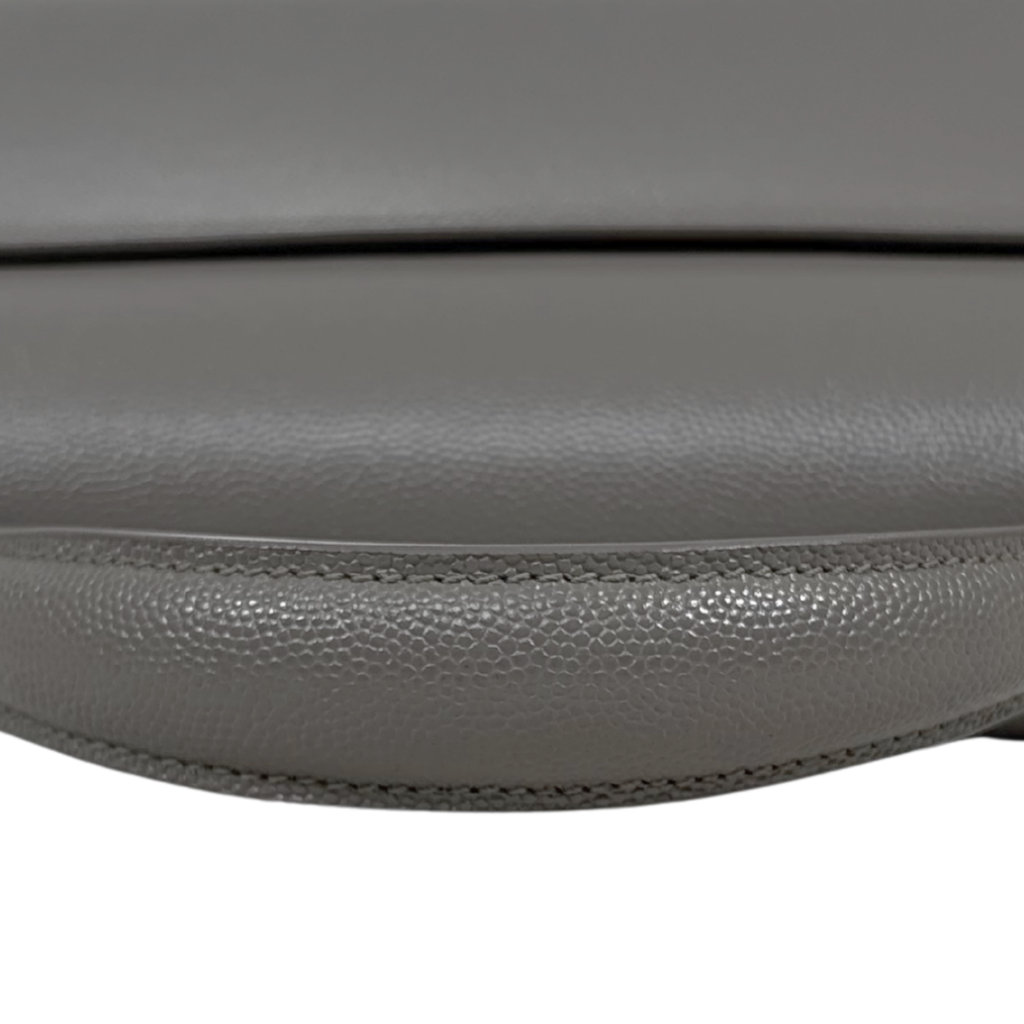 Cassandra Top Handle Bag Grey Silver Hardware