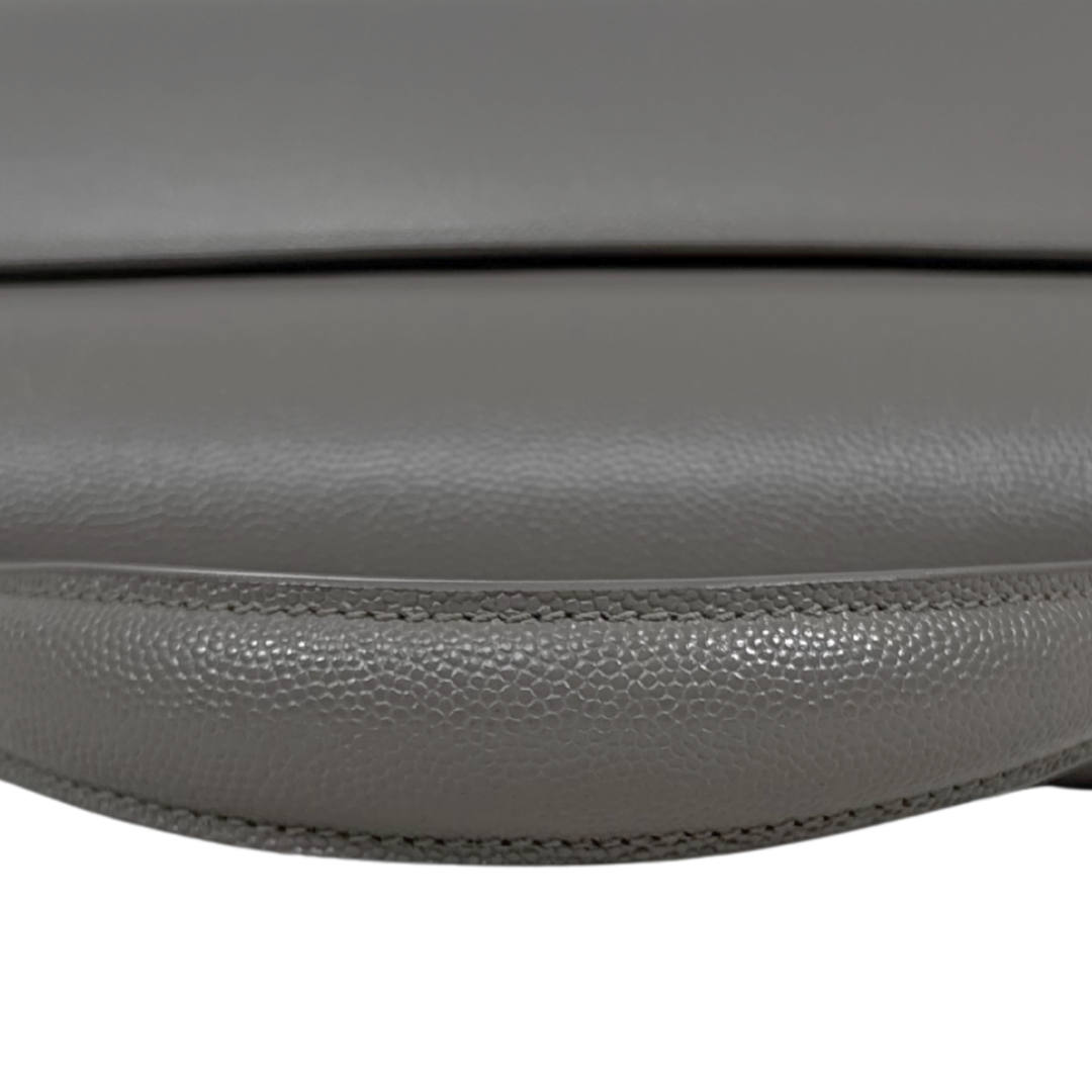 Cassandra Top Handle Bag Grey Silver Hardware