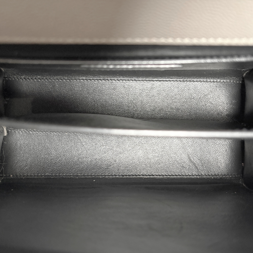 Cassandra Top Handle Bag Grey Silver Hardware