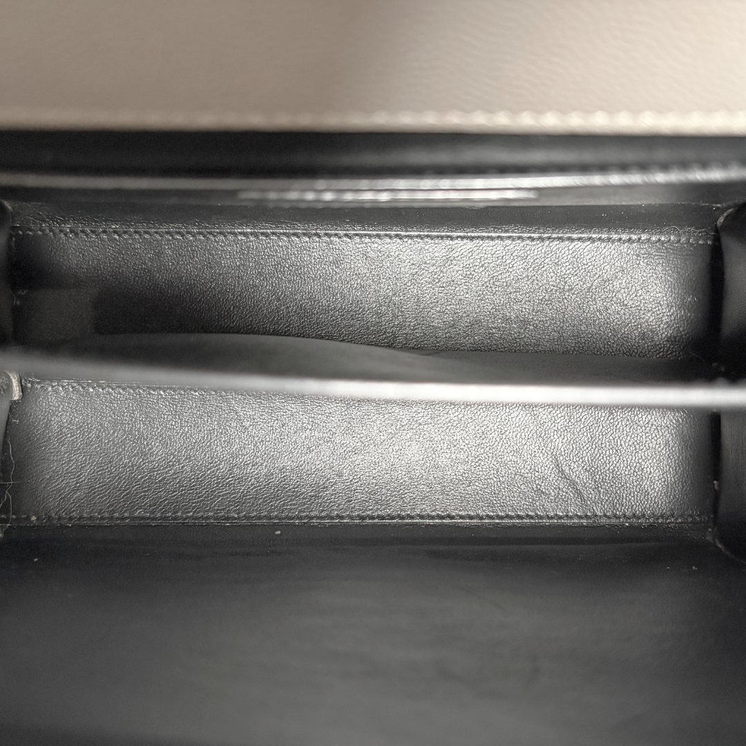 Cassandra Top Handle Bag Grey Silver Hardware