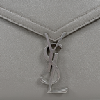 Cassandra Top Handle Bag Grey Silver Hardware