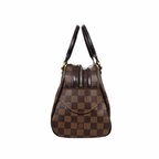Duomo Boston Bag Damier Ebene Gold Hardware
