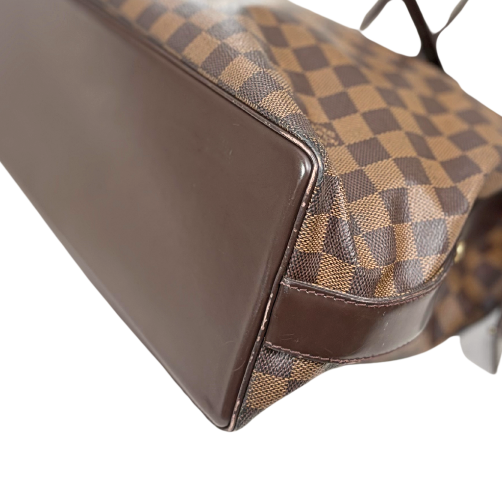 Chelsea Tote Bag Damier Ebene Canvas Gold Hardware