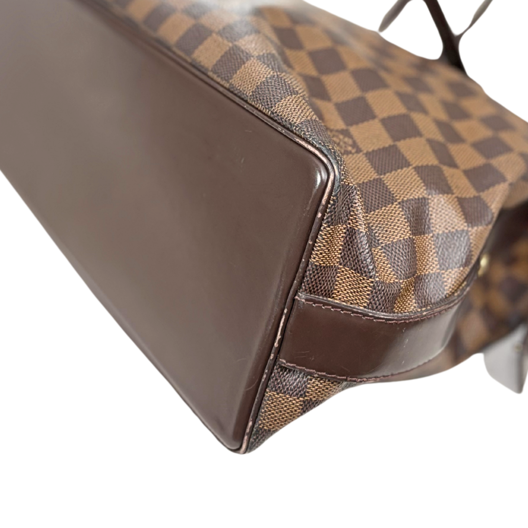 Chelsea Tote Bag Damier Ebene Canvas Gold Hardware
