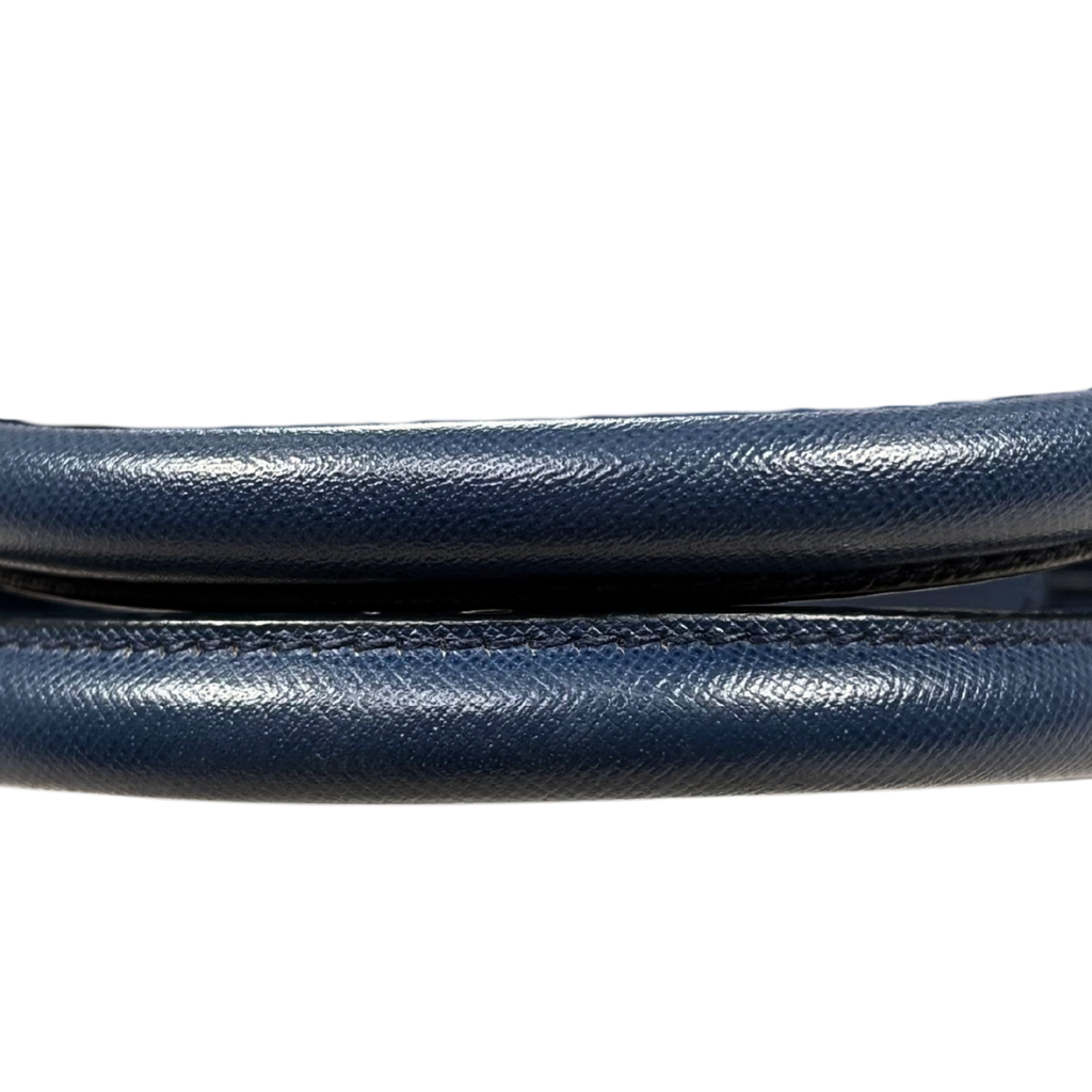 Tessuto Nylon Bag Blue Gold Hardware