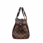 Duomo Boston Bag Damier Ebene Gold Hardware