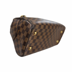 Duomo Boston Bag Damier Ebene Gold Hardware