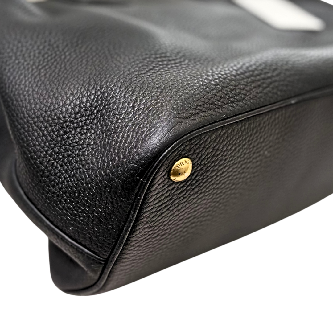 Vitello Daino Tote Bag Gold Hardware